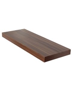 Hudson Medium Wooden Box Wall Shelf In Walnut