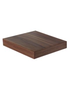 Hudson Small Wooden Box Wall Shelf In Walnut