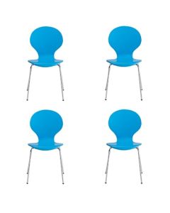Ibiza Set Of 4 Dining Chairs In Blue