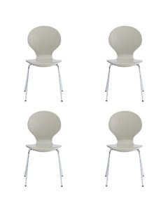 Ibiza Set Of 4 Dining Chairs In Stone