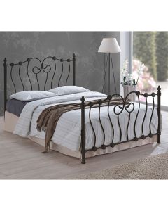 Inova Metal Double Bed In Black