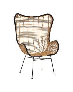 Java Rattan Egg Accent Chair In Natural