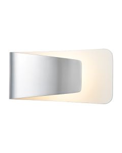 Jenkins LED Wall Light In Polished Finish With Matt White
