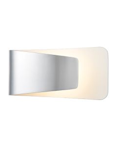 Jenkins LED Wall Light In Polished Finish With Matt White