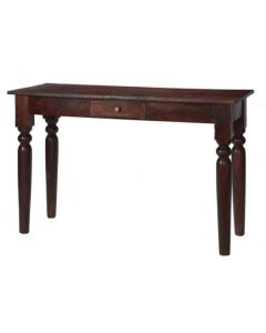 Jaipur Solid Mango Wood Console Table In Dark Mahogany