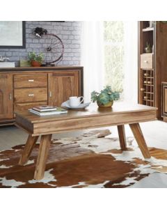 Jodhpur Rectangular Wooden Coffee Table In Sheesham