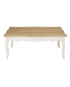 Juliette Wooden Coffee Table In Cream And Oak