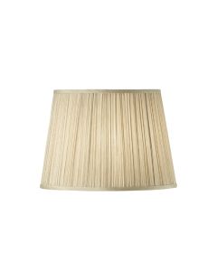 Kemp Fabric 14 Inch Shade In Beige And Gloss White