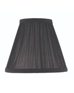 Kemp Fabric 6 Inch Shade In Black Organza