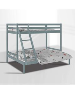 Kent Wooden Triple Sleeper Bunk Bed In Grey