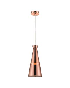 Kentish 1 Bulb Ceiling Pendant Light In Copper