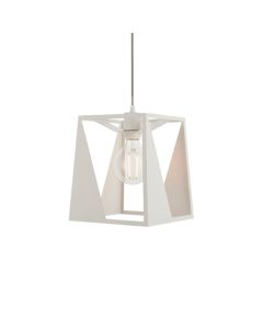 Kolo Dark Grey Fabric Flex Ceiling Pendant Light In Matt White