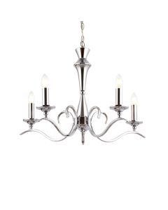 Kora 5 Lights Ceiling Pendant Light In Chrome