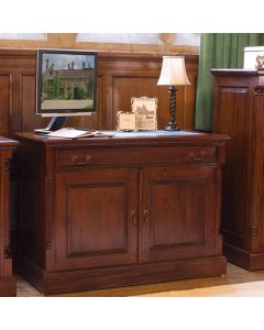 La Roque Wooden Hidden Home Computer Desk In Mahogany