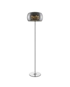 Lambeth 4 Bulbs Decorative Floor Lamp In Chrome