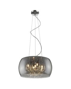 Lambeth 5 Bulbs Decorative Ceiling Pendant Light In Chrome