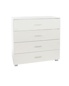 Elmont Wooden Chest Of 4 Drawers In White