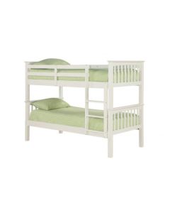 Leo Wooden Bunk Bed In White