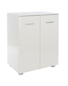 Lido Wooden 2 Doors Sideboard In White High Gloss