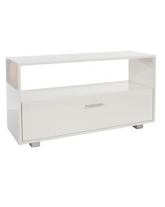 Lido Wooden Flatscreen TV Stand In White High Gloss