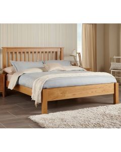 Lincoln Wooden Double Bed In Oak