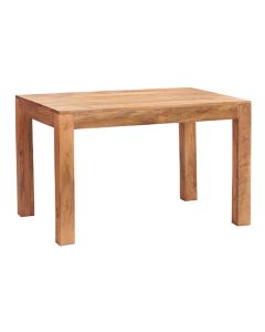 Toko Solid Mango Wood Small Dining Table In Light Mahogany