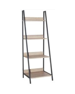 Loft Ladder Style Wooden Bookcase In Oak Effect