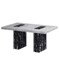 Lotus Marble Dining Table In Natural Stone