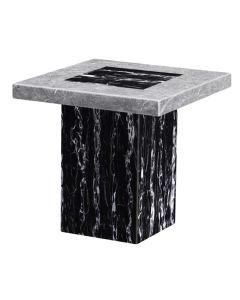 Lotus Marble Lamp Table In Lacquer
