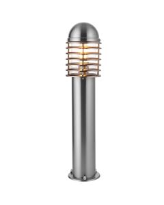 Louvre Outdoor Post In Polished Stainless Steel