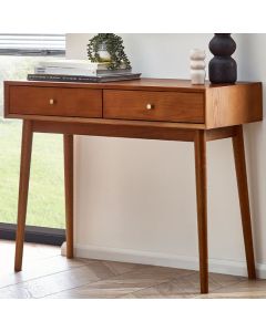 Lowry Wooden Console Table With 2 Drawers In Cherry