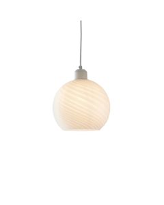 Lowther Glass Shade Ceiling Pendant Light In White