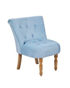 Lydia Velvet Dining Chair In Duck Egg Blue