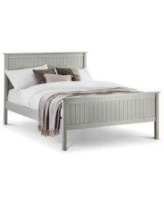 Maine Wooden Double Bed In Dove Grey