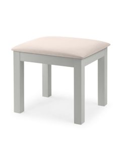 Maine Wooden Dressing Stool In Dove Grey
