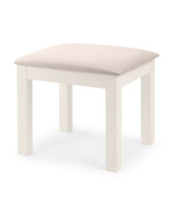 Maine Wooden Dressing Stool In Surf White