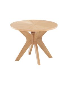 Malmo Round Wooden Coffee Table In Oak