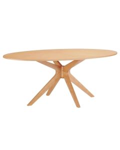 Malmo Wooden Dining Table In White Oak