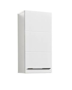 Mandy Wall Hung High Gloss Bathroom Cabinet With 1 Door In White