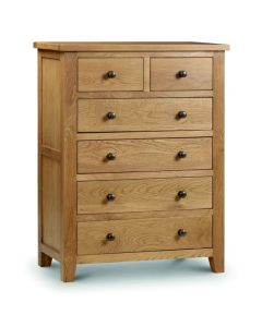 Marlborough Chest Of Drawers In Waxed Oak With 6 Drawers