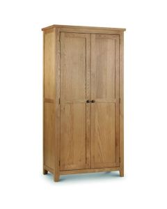 Marlborough Wooden 2 Doors Wardrobe In Waxed Oak