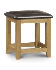 Marlborough Wooden Dressing Stool In Waxed Oak