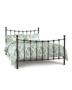 Marseilles Metal Small Double Bed In Black