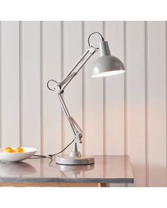 Marshall Task Table Lamp In Slate Grey And Satin White
