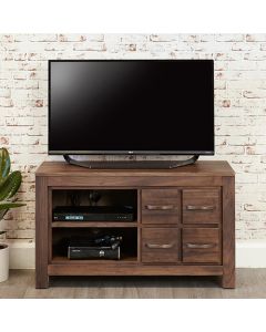 Mayan Wooden 4 Drawers TV Stand In Walnut