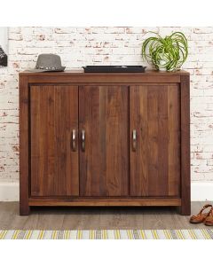 Mayan Wooden Extra Large Shoe Storage Cabinet In Walnut