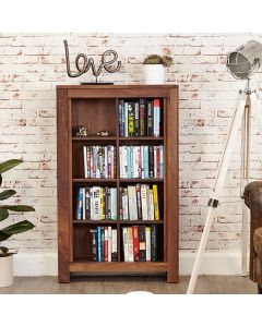 Mayan Wooden Open DVD Storage Cabinet In Walnut