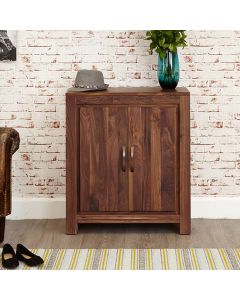 Mayan Wooden Shoe Storage Cabinet In Walnut