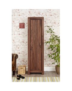 Mayan Wooden Tall Shoe Storage Cabinet In Walnut