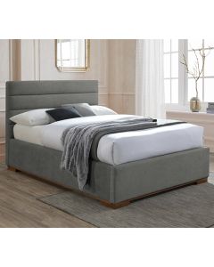 Mayfair Ottoman Fabric King Size Bed In Light Grey